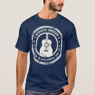 Vintages akustisches Gitarrengebet T-Shirt