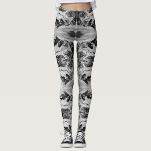 Vintages Alaska eskimo Malamute Schlittenrennen Leggings