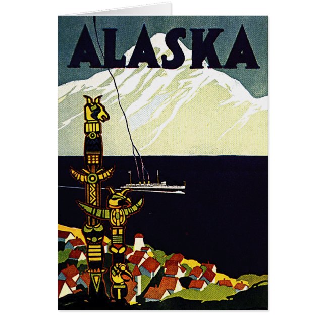 Vintages Alaska-Plakat (Vorne)