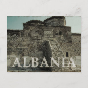 Vintages Albanien Postkarte
