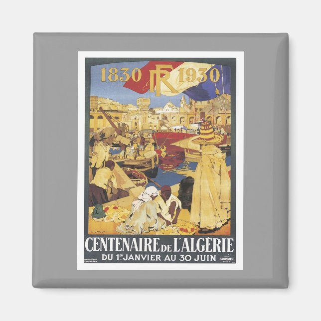 Vintages Algerien Centenaire Magnet (Vorne)