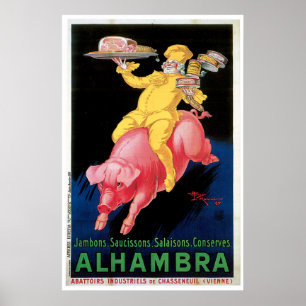 Vintages Alhambra-Plakat, das mit 11,20 beginnt Poster