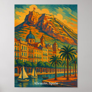 Vintages Alicante Spanien Poster