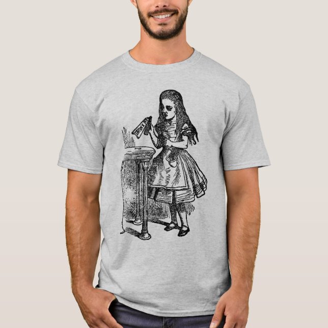 Vintages Alice Drink T-Shirt (Vorderseite)