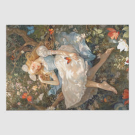 Vintages Alice-Träumen von Wonderland Seidenpapier