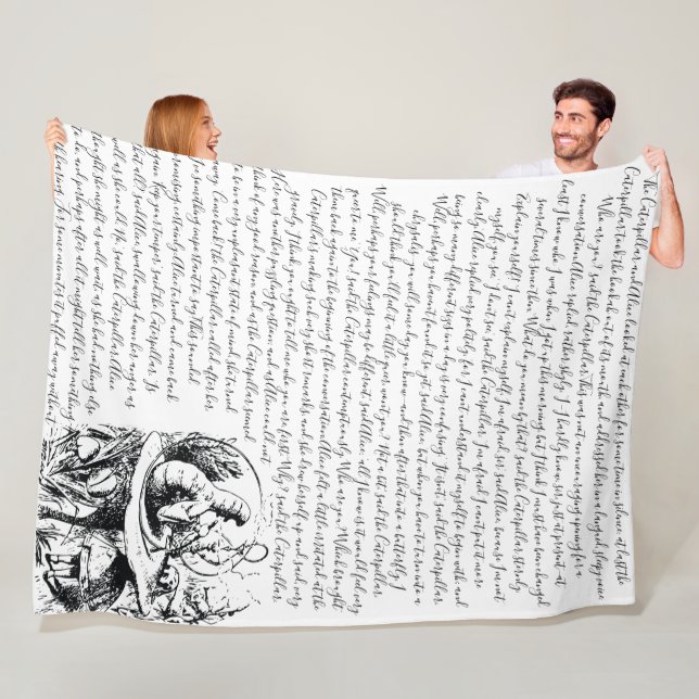 Vintages Alices Abenteuer 1865 im Märchenland Fleecedecke (Beispiel)