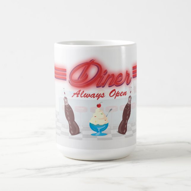 Vintages All American Diner Kaffeetasse (Mittel)