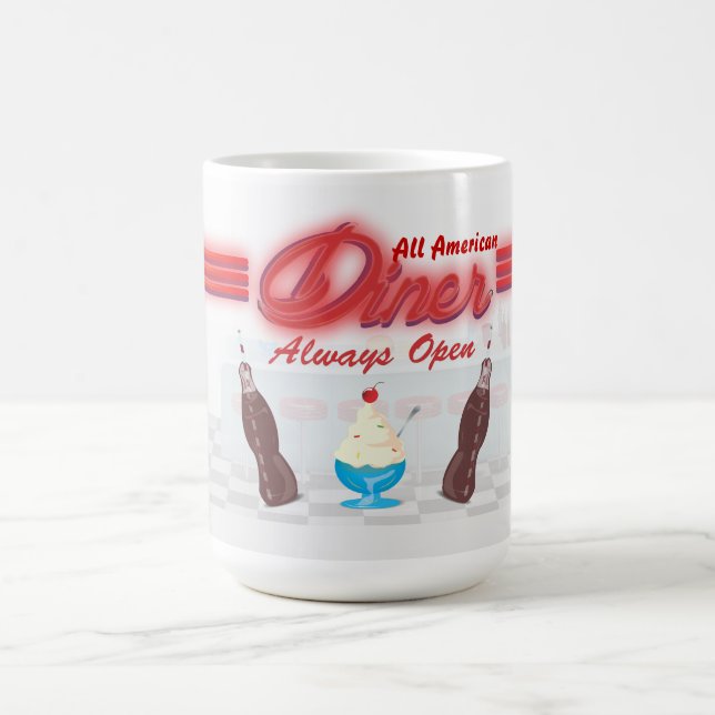 Vintages All American Diner Tasse (Mittel)