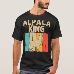 Vintages Alpaca für Männer Grandpa Vater Lama Tier T-Shirt