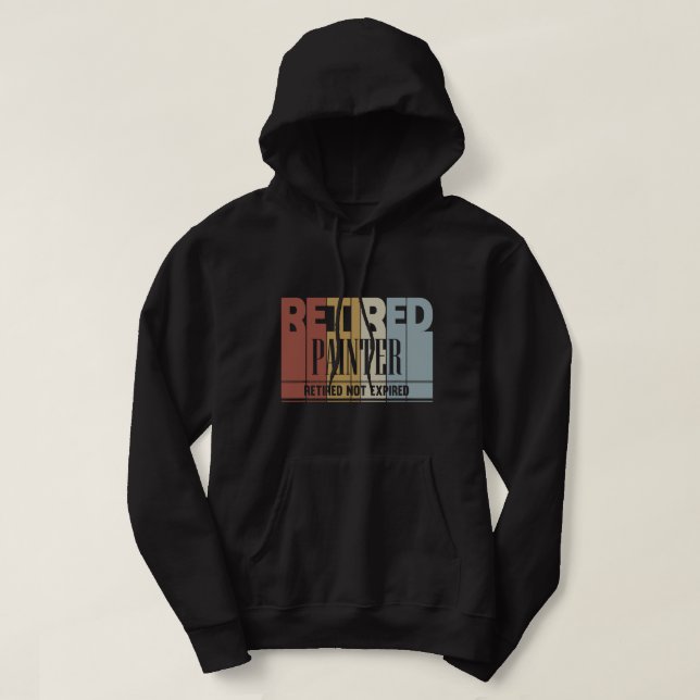 Vintages Altengeschenk für müde Maler nicht gültig Hoodie (Design vorne)