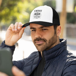 Vintages Alter bis Perfektion Funny Typografy Truckerkappe