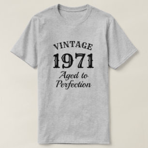 Vintages Alter bis Perfektion Männer 50. Geburtst T-Shirt