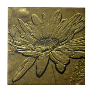 Vintages Alter sehen Daisy florale Art Tile Fliese