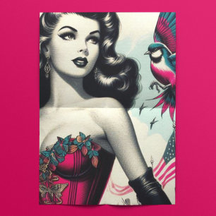 Vintages alternatives Corset-Button Seidenpapier