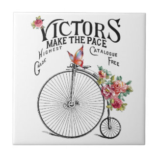 Vintages altes Fahrrad Fliese