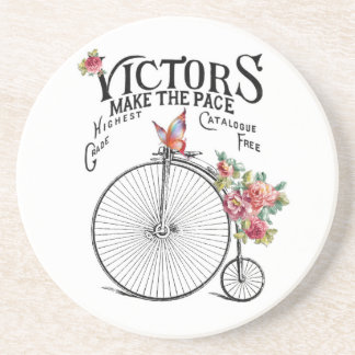 Vintages altes Fahrrad Getränkeuntersetzer