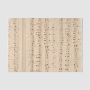 Vintages altes Musikblatt Seidenpapier