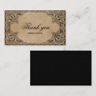 Vintages altes Papier Royal Danke Karte