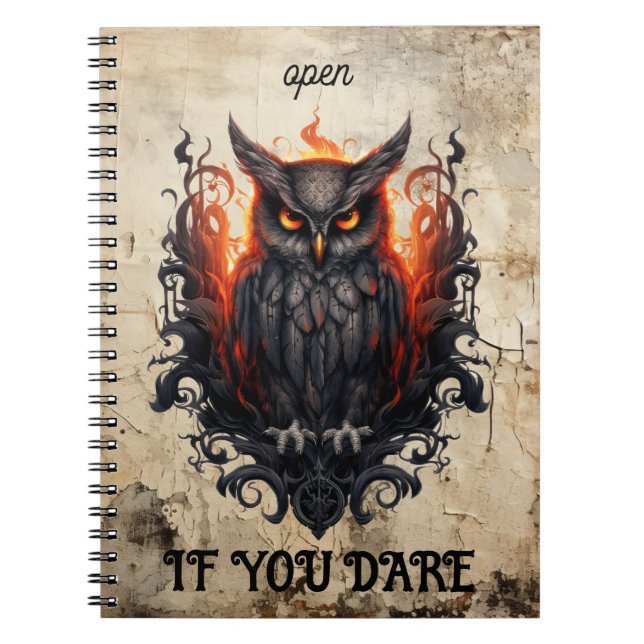 Vintages, altes Papier, schwarzes Ohr, individuell Notizblock (Vorderseite)