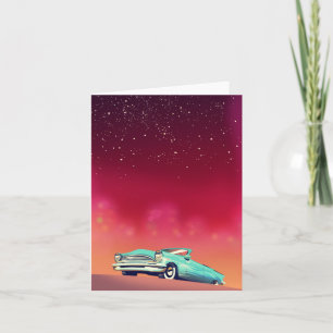 Vintages Altfahrzeug Feiertagskarte