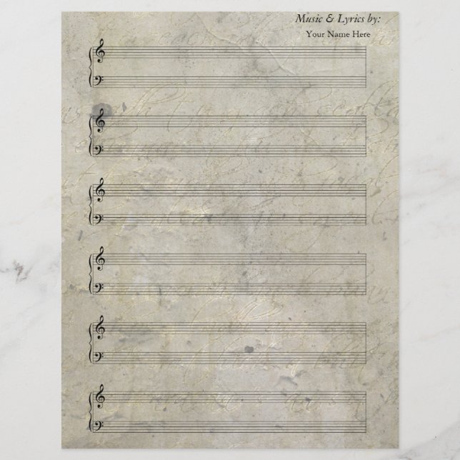 Vintages altgediegenes Notenblatt Piano 6 Stadium (Vorderseite)