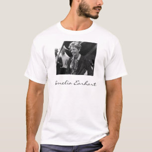 Vintages Amelia Earhart Foto Portrait T-Shirt