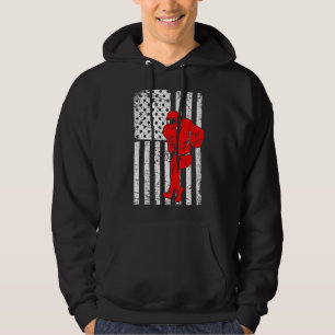 Vintages American Flag Football Team Retro 4. Ju Hoodie