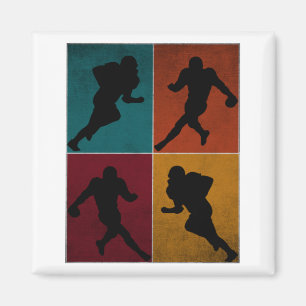 Vintages American Football Player Geschenk Magnet