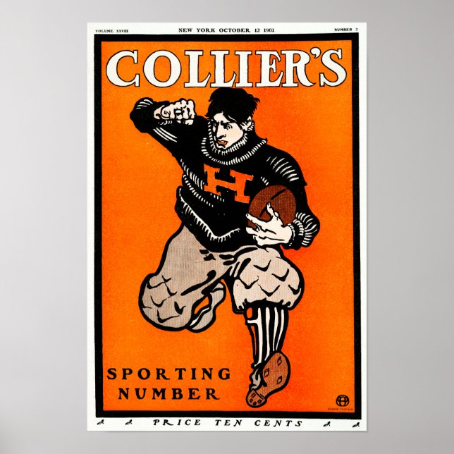 Vintages American Football Poster von Penfield (Vorne)