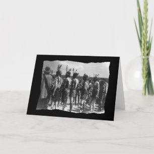 Vintages amerikanisches Apache-Fest Karte