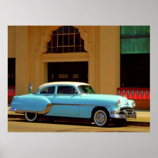 Vintages amerikanisches Auto-Poster Poster