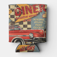 Vintages amerikanisches Diner-Poster: Retro-Stil
