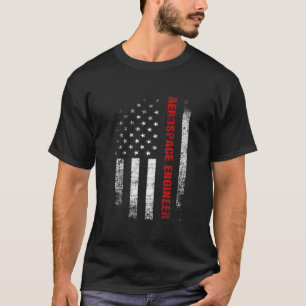 Vintages amerikanisches Flag Aerospace Engineer Ap T-Shirt