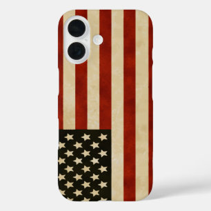 Vintages amerikanisches Flag iPhone 16 Hülle
