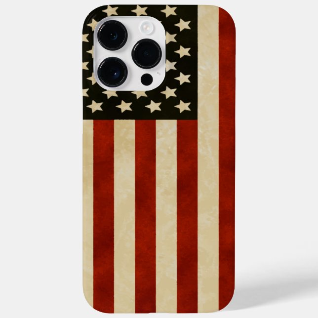 Vintages amerikanisches Flag iPhone Case-Mate iPhone Hülle (Rückseite)