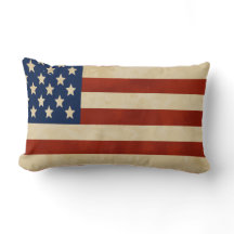 Vintages amerikanisches Flaggenkissen