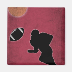 Vintages amerikanisches Fußballspiel Magnet
