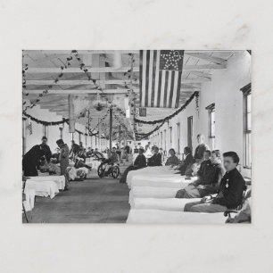 Vintages amerikanisches Krankenhaus Postkarte