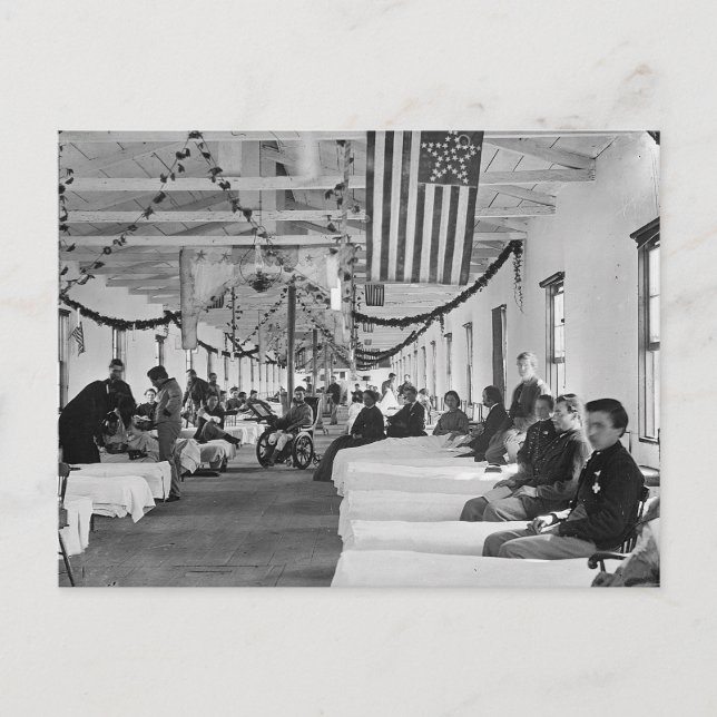 Vintages amerikanisches Krankenhaus Postkarte (Vorderseite)