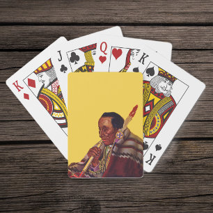 Vintages amerikanisches Kriegerfriedstück Spielkarten