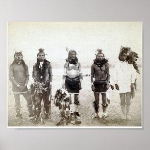 Vintages amerikanisches Kriegergruppe-Poster Poster