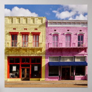 Vintages amerikanisches Landschaftsposter Poster