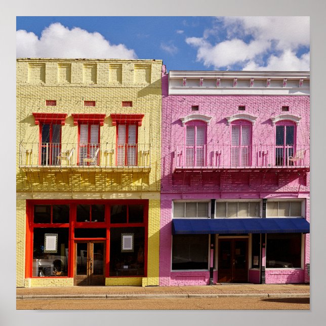 Vintages amerikanisches Landschaftsposter Poster (Vorne)