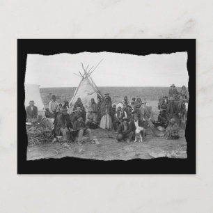 Vintages amerikanisches Paiute Postkarte