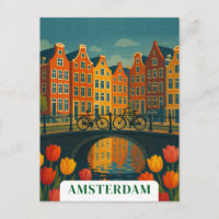 Vintages Amsterdam Fahrräder auf Bridge-Blume