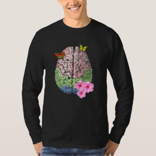 Vintages Anatomiedesign des menschlichen Gehirns T-Shirt