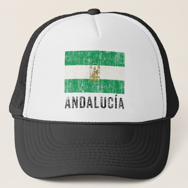 Vintages Andalusien Truckerkappe (Vorderseite)