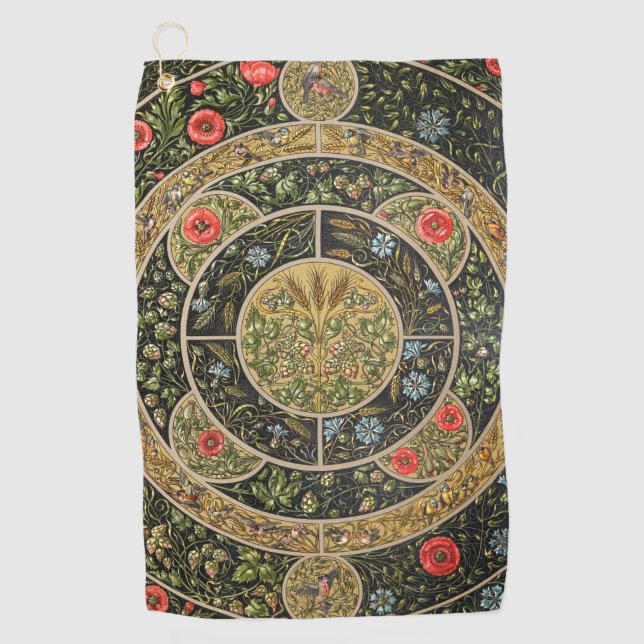 Vintages antikes Design-1 Golfhandtuch (Vorderseite)