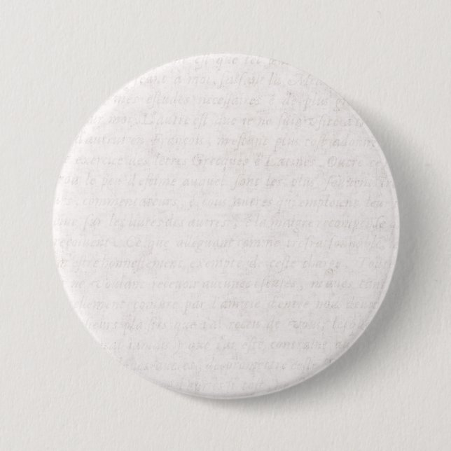 Vintages antikes französisches Papierskript, das Button (Vorderseite)