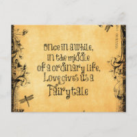 Vintages antikes Orange mit Liebe Zitat